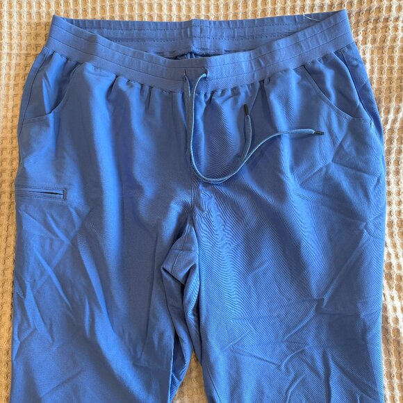 Jaanuu Women's Scrub Jogger Pant- CEIL BLUE- 1XL - Picture 2 of 5